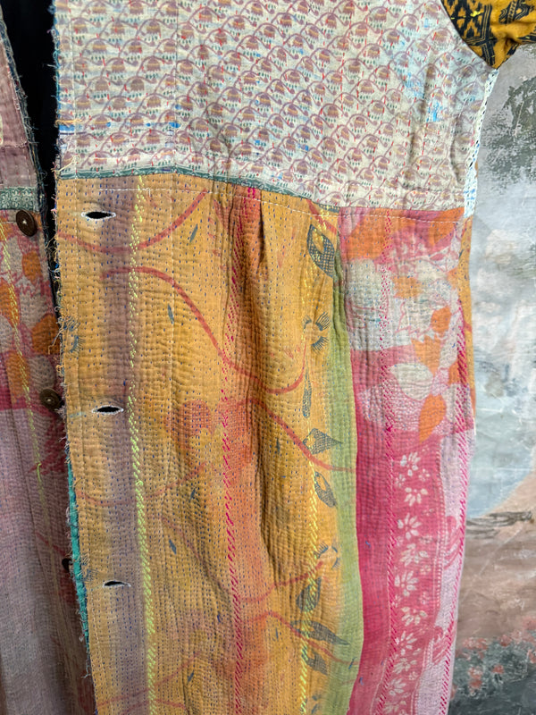 JG-183 Kantha Sunrise Coat-MIX 1