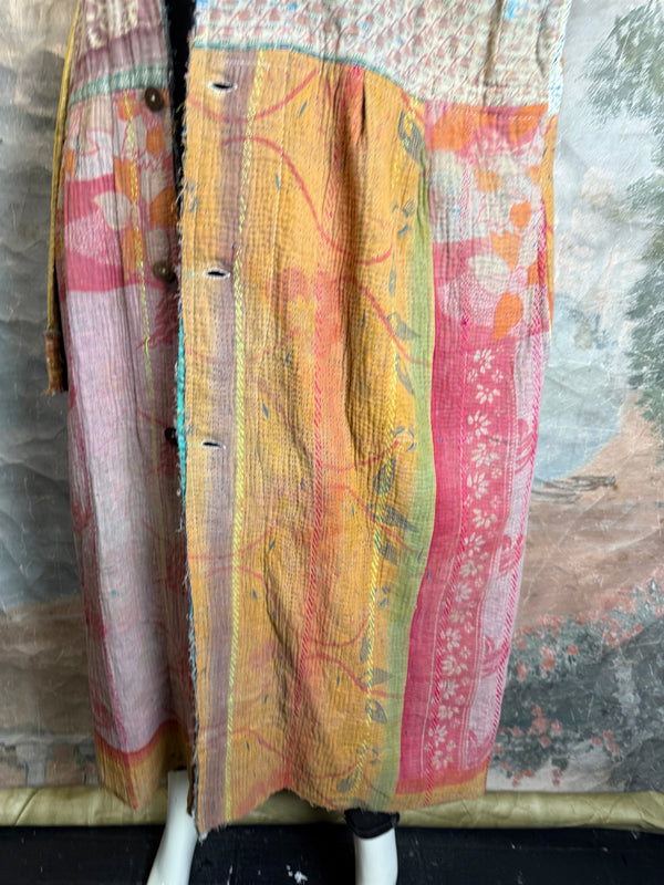 JG-183 Kantha Sunrise Coat-MIX 1
