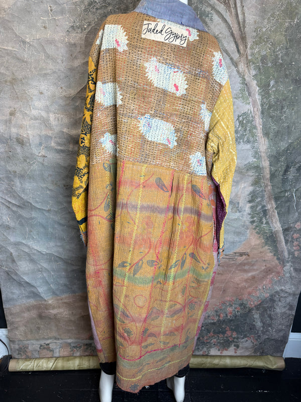 JG-183 Kantha Sunrise Coat-MIX 1