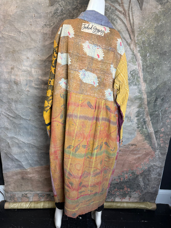 JG-183 Kantha Sunrise Coat-MIX 1