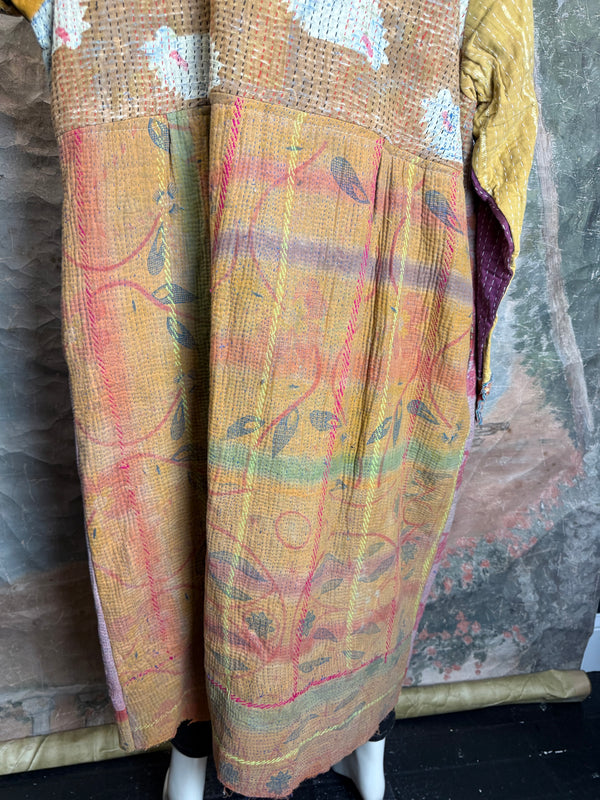 JG-183 Kantha Sunrise Coat-MIX 1