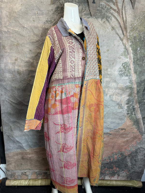 JG-183 Kantha Sunrise Coat-MIX 1