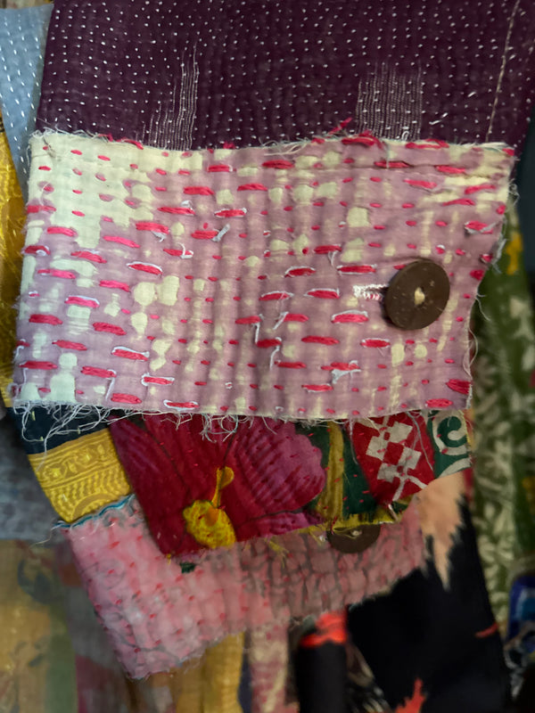 JG-183 Kantha Sunrise Coat-MIX 1