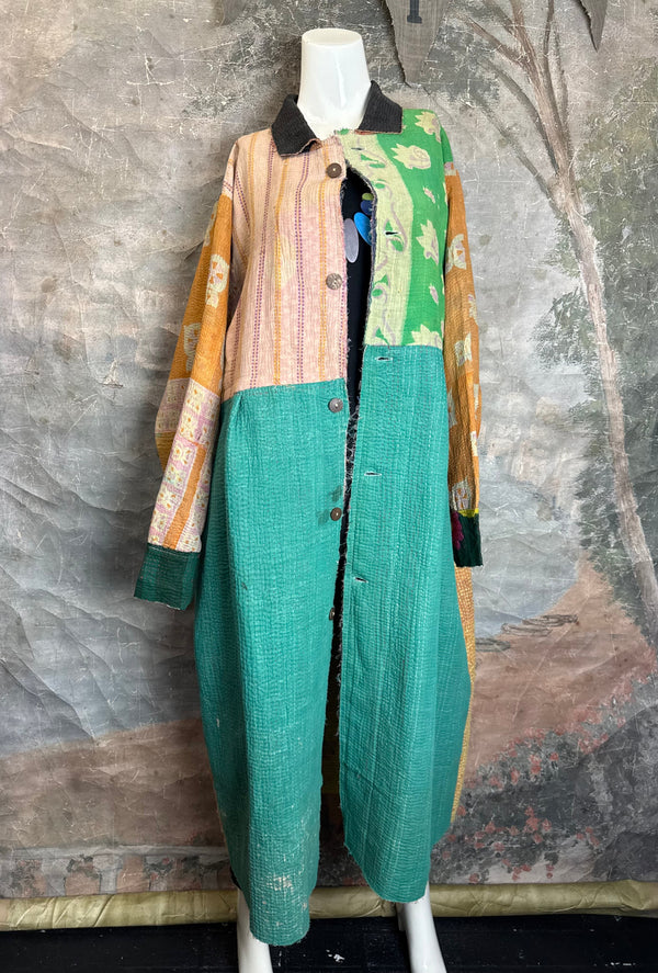 JG-183 Kantha Sunrise Coat-MIX 4