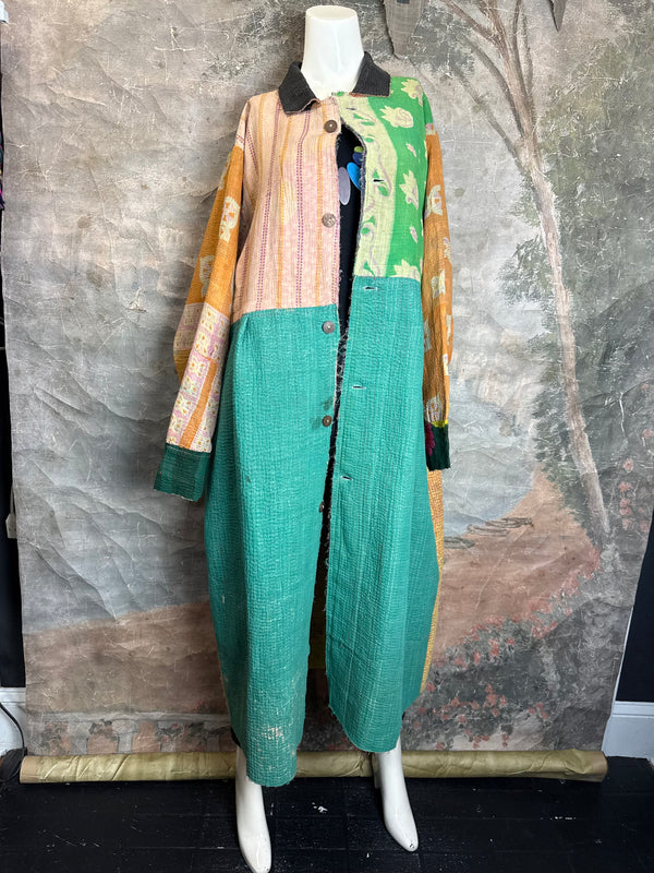 JG-183 Kantha Sunrise Coat-MIX 4