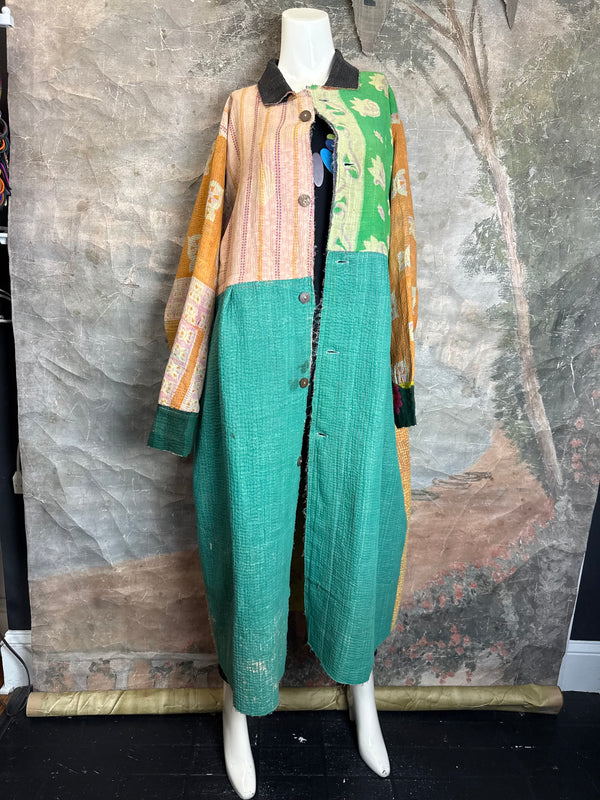 JG-183 Kantha Sunrise Coat-MIX 4