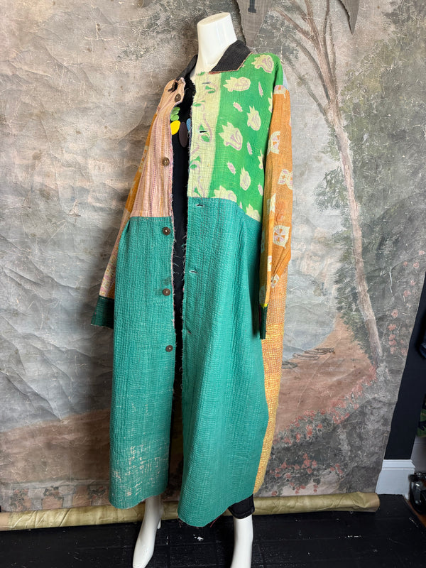 JG-183 Kantha Sunrise Coat-MIX 4