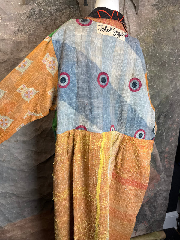 JG-183 Kantha Sunrise Coat-MIX 4