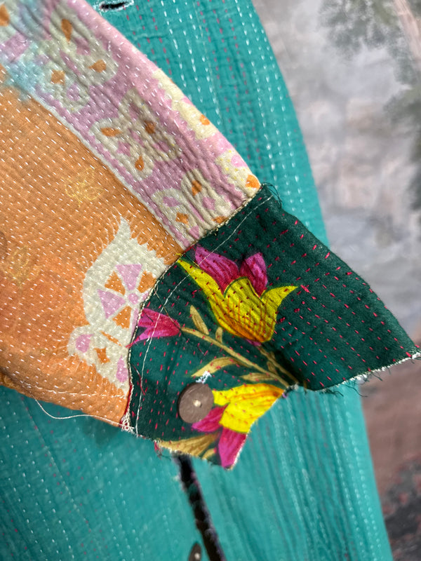 JG-183 Kantha Sunrise Coat-MIX 4