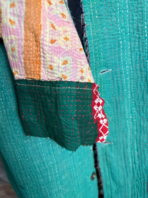 JG-183 Kantha Sunrise Coat-MIX 4