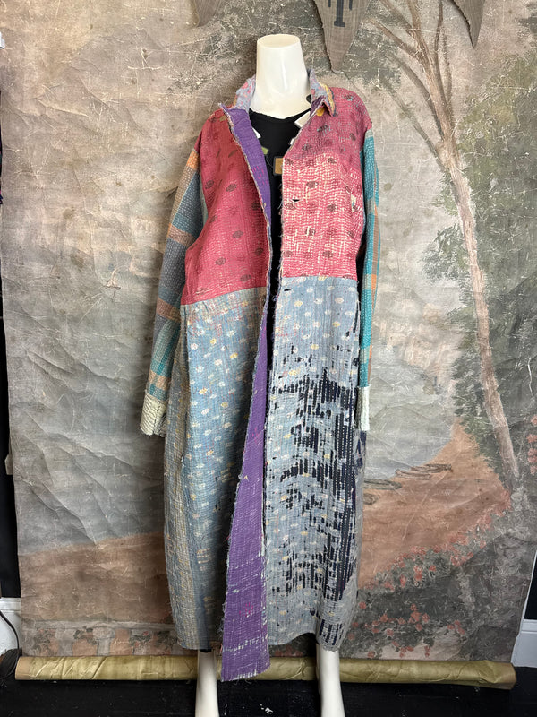 JG-183 Kantha Sunrise Coat-MIX 3