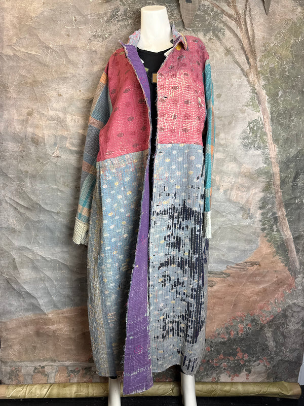 JG-183 Kantha Sunrise Coat-MIX 3