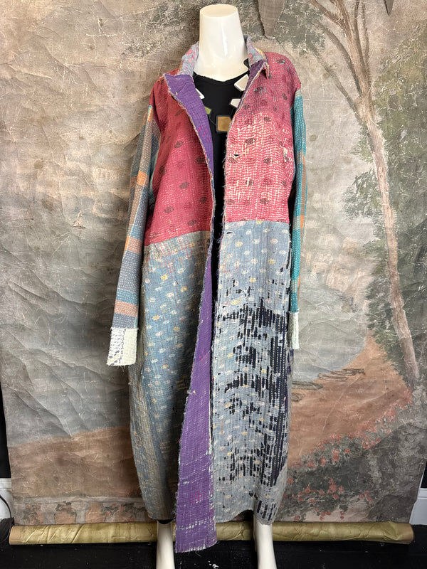 JG-183 Kantha Sunrise Coat-MIX 3