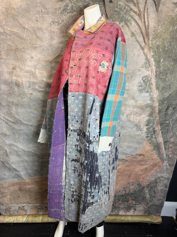 JG-183 Kantha Sunrise Coat-MIX 3