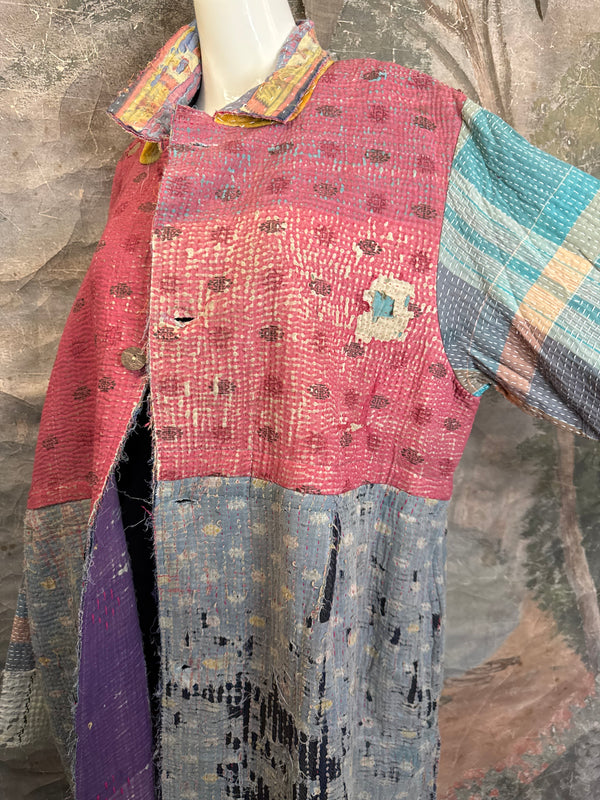 JG-183 Kantha Sunrise Coat-MIX 3