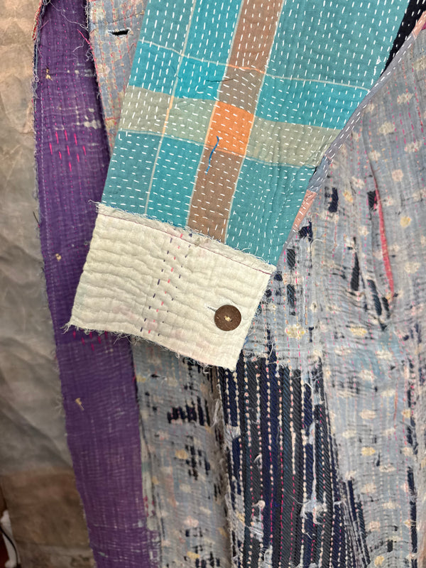 JG-183 Kantha Sunrise Coat-MIX 3