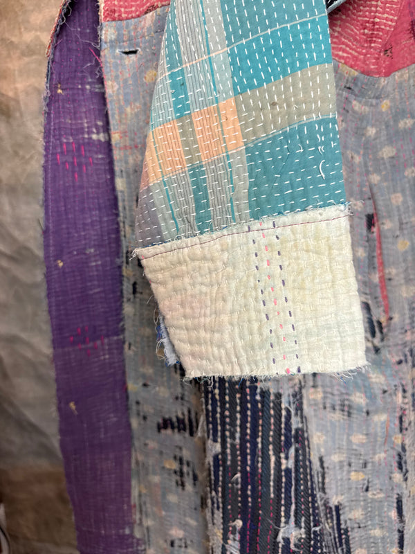 JG-183 Kantha Sunrise Coat-MIX 3