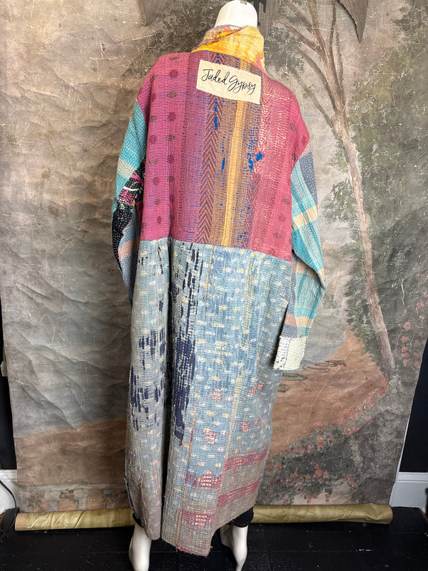 JG-183 Kantha Sunrise Coat-MIX 3