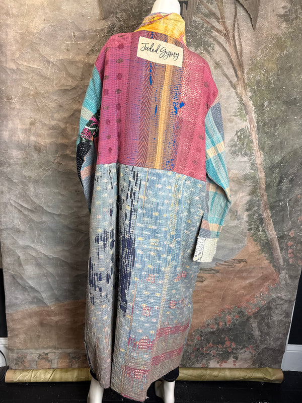 JG-183 Kantha Sunrise Coat-MIX 3