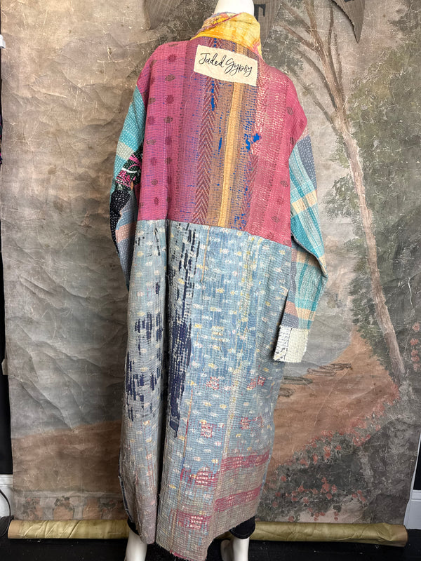 JG-183 Kantha Sunrise Coat-MIX 3