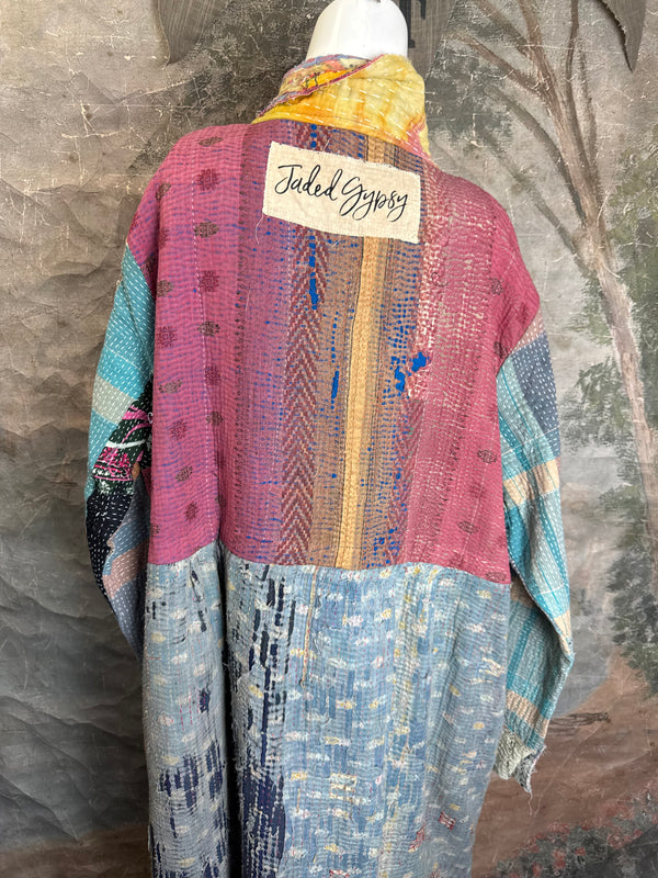 JG-183 Kantha Sunrise Coat-MIX 3