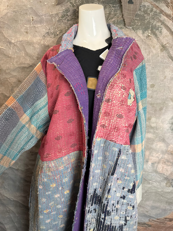 JG-183 Kantha Sunrise Coat-MIX 3