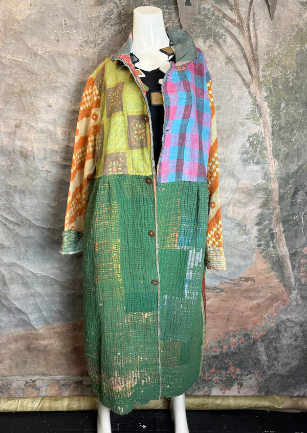 JG-183 Kantha Sunrise Coat-Mix 2