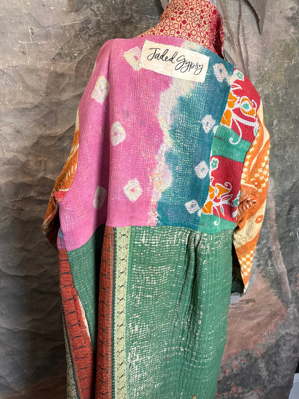 JG-183 Kantha Sunrise Coat-Mix 2