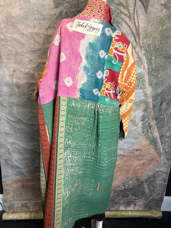 JG-183 Kantha Sunrise Coat-Mix 2