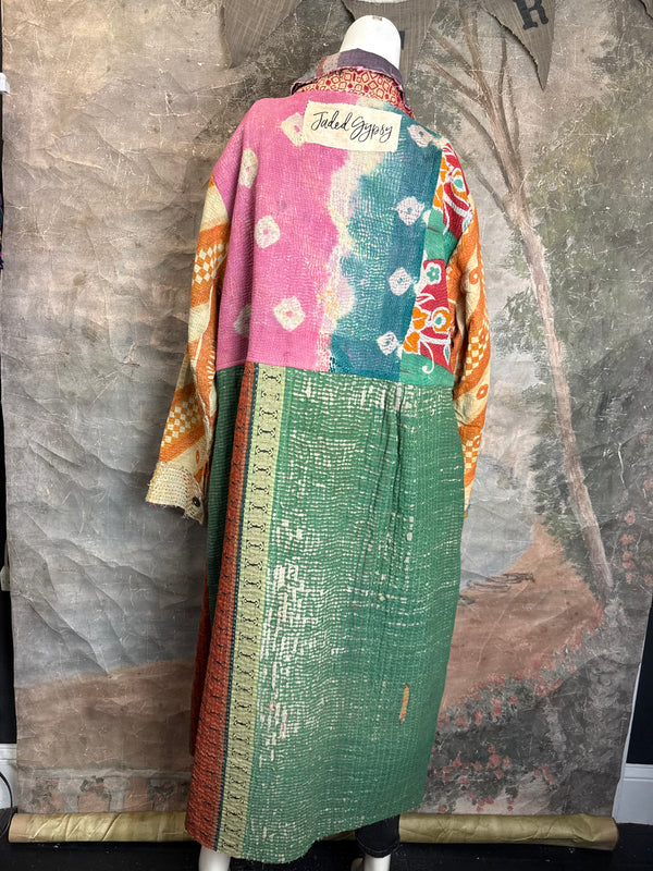 JG-183 Kantha Sunrise Coat-Mix 2
