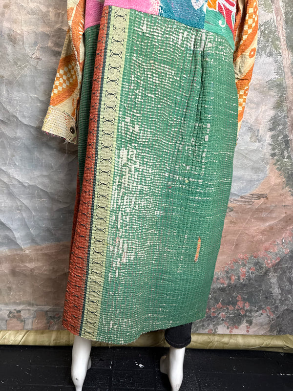 JG-183 Kantha Sunrise Coat-Mix 2