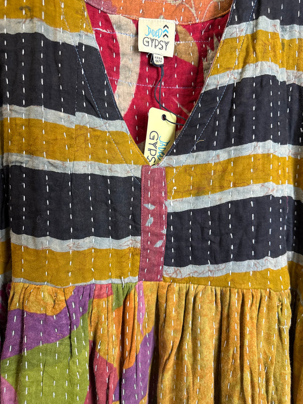 JG-156 Sunrise Kantha PW Dress-MIX 6