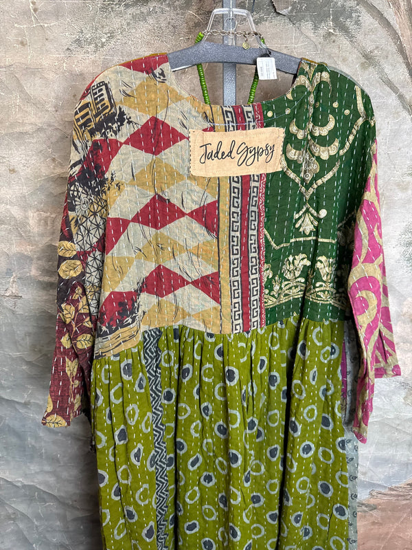 JG-156 Sunrise Kantha PW Dress-MIX 6