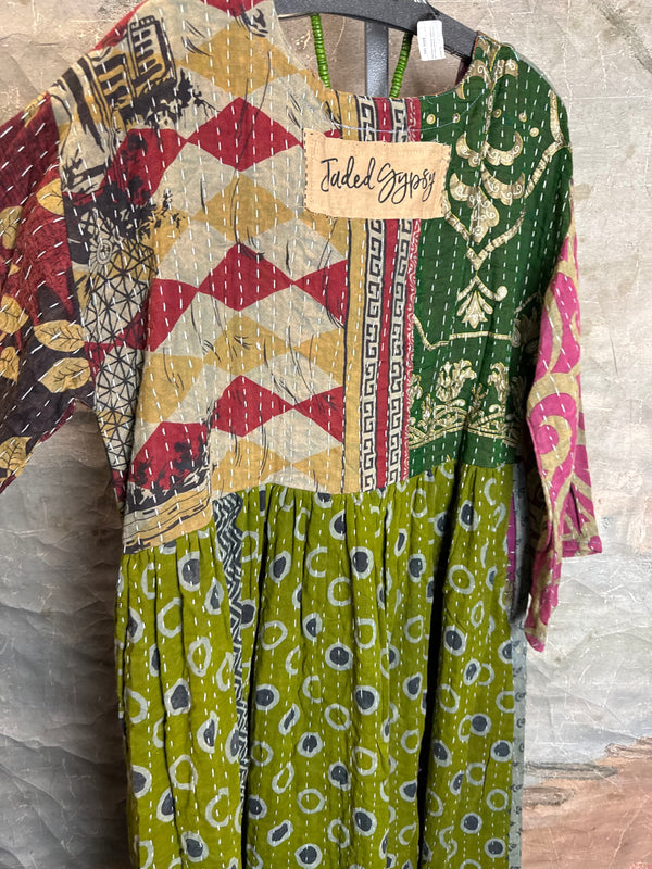 JG-156 Sunrise Kantha PW Dress-MIX 6