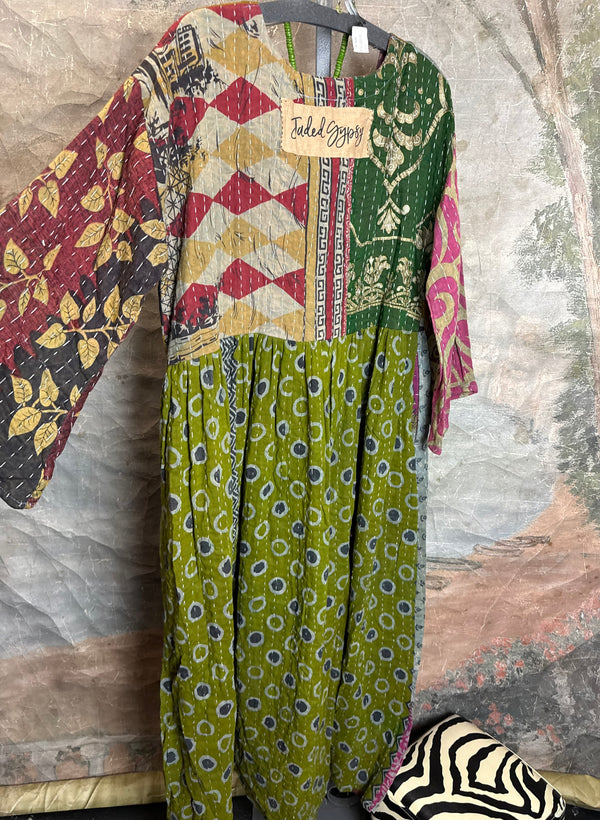 JG-156 Sunrise Kantha PW Dress-MIX 6