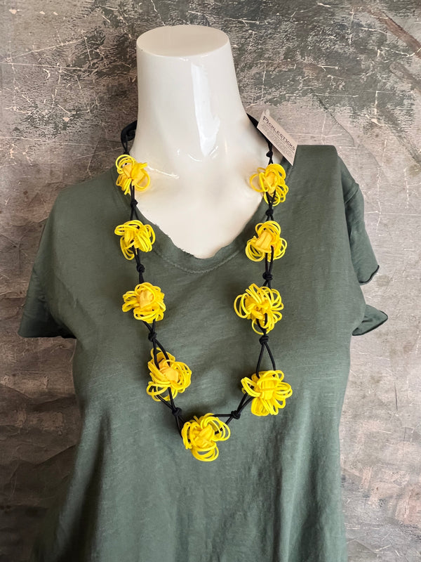 N117 Cotton Balls Necklace