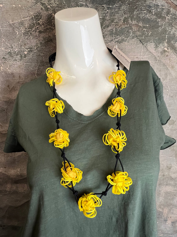 N117 Cotton Balls Necklace