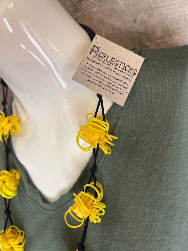 N117 Cotton Balls Necklace