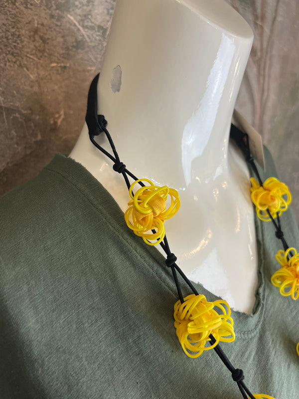 N117 Cotton Balls Necklace