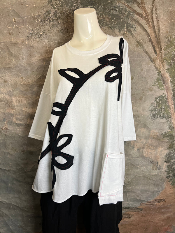 BB525 Blossom and Branch Tee-A-MIX SM/MED