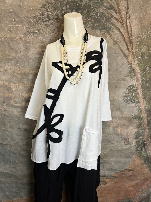 BB525 Blossom and Branch Tee-A-MIX SM/MED