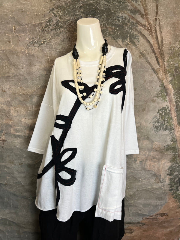 BB525 Blossom and Branch Tee-A-MIX SM/MED