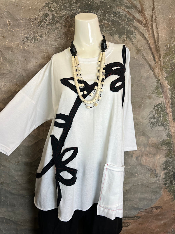 BB525 Blossom and Branch Tee-A-MIX SM/MED