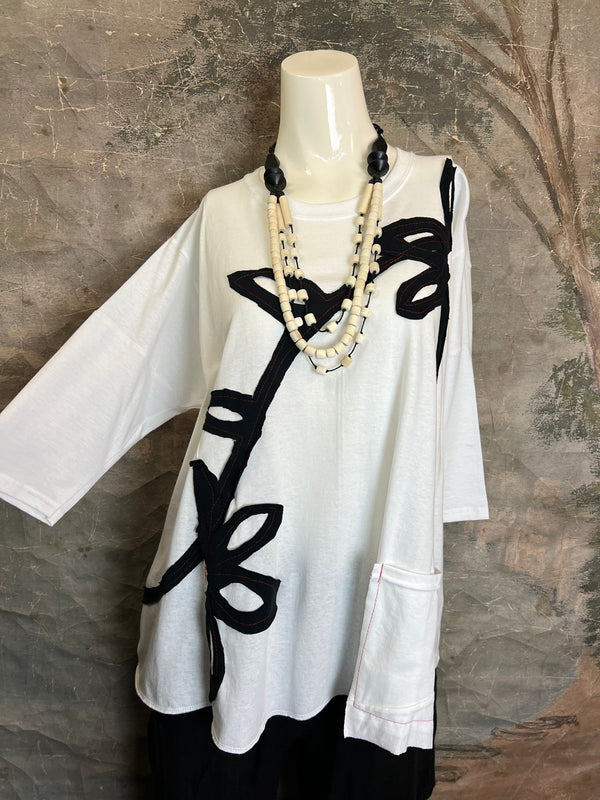 BB525 Blossom and Branch Tee-A-MIX SM/MED