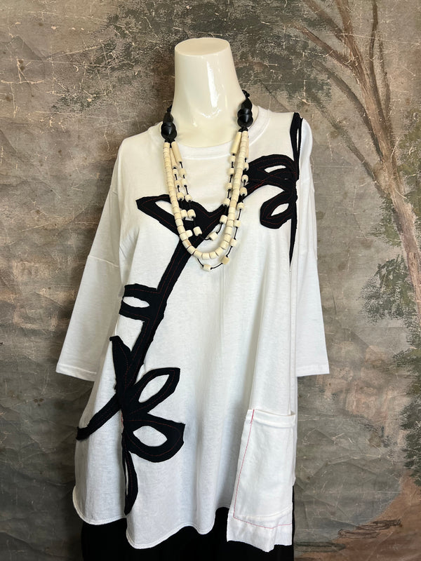 BB525 Blossom and Branch Tee-A-MIX SM/MED