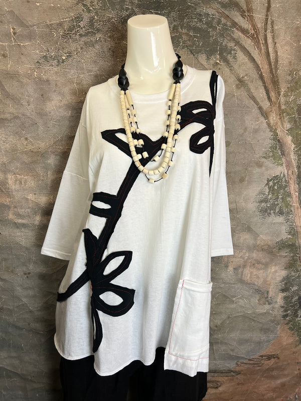 BB525 Blossom and Branch Tee-A-MIX SM/MED