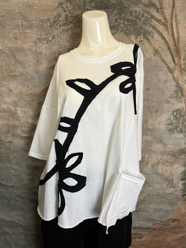 BB525 Blossom and Branch Tee-A-MIX SM/MED