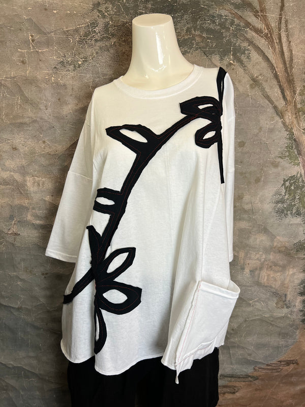 BB525 Blossom and Branch Tee-A-MIX SM/MED