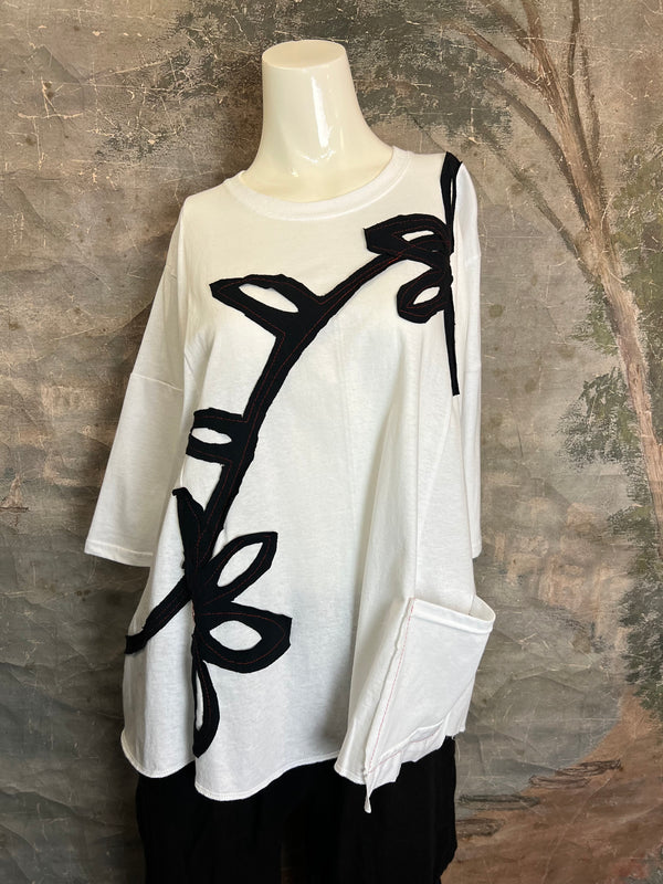 BB525 Blossom and Branch Tee-A-MIX SM/MED