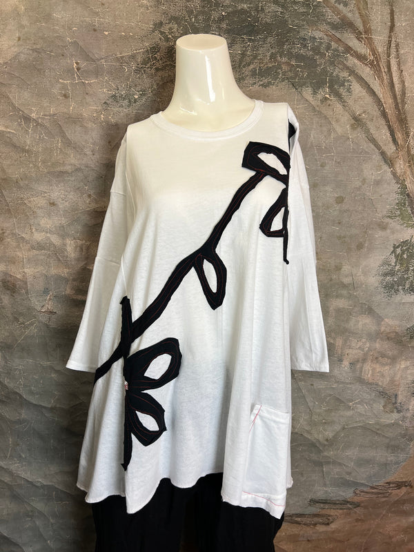 BB525 Blossom and Branch Tee-C MIX L-XL